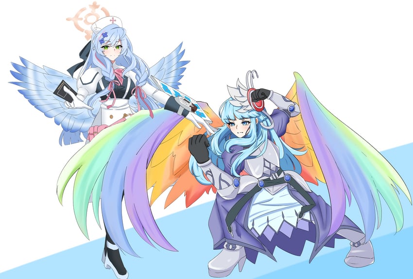 mine and number 76 harmonizer gradielle (blue archive and 2 more) drawn by mamemame_(user_ntpx2584)