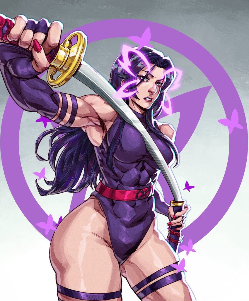 psylocke (marvel and 2 more) drawn by az_ciam