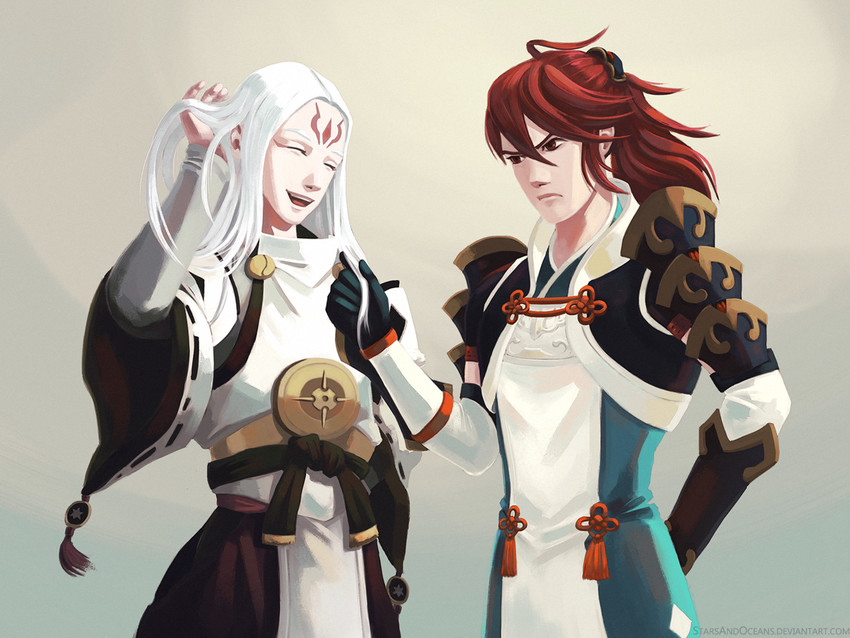 subaki and izana (fire emblem and 1 more) drawn by starsandoceans