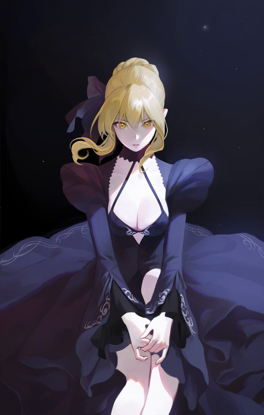 artoria pendragon and saber alter (fate and 1 more) drawn by jinwu_(jinwudraw)
