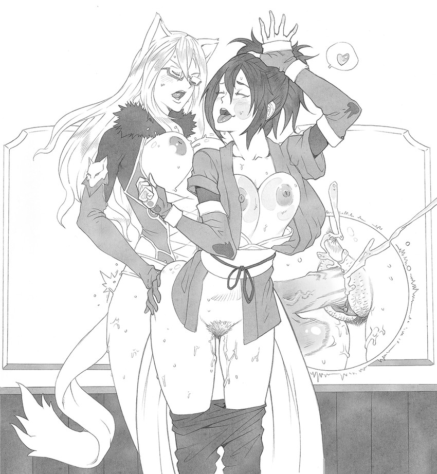 fujibayashi sheena and presa (tales of and 2 more) drawn by karasu_h
