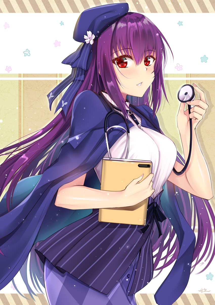 scathach and scathach skadi (fate and 1 more) drawn by gu_li