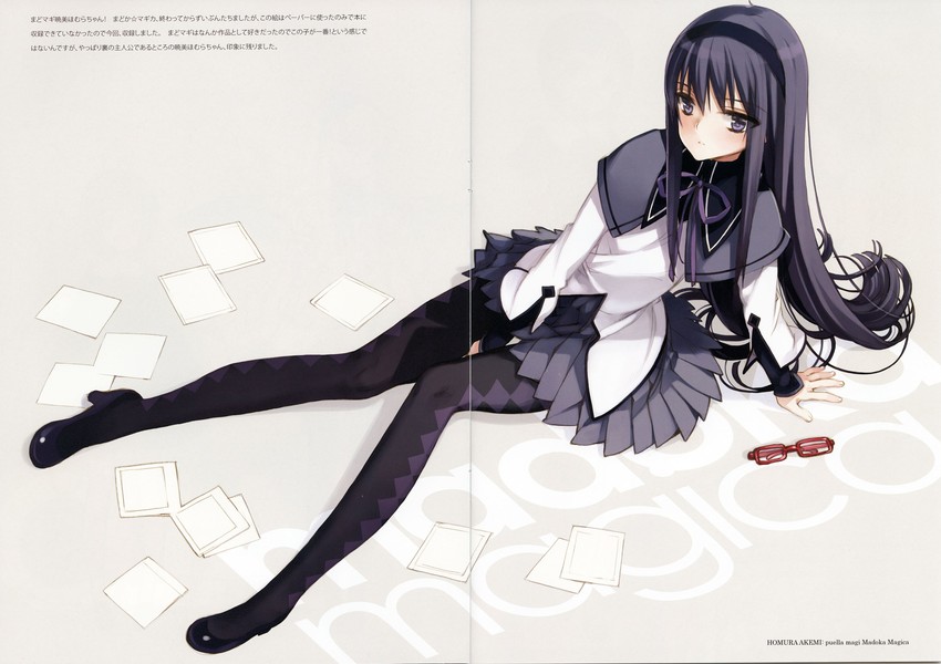 akemi homura (mahou shoujo madoka magica) drawn by oyari_ashito