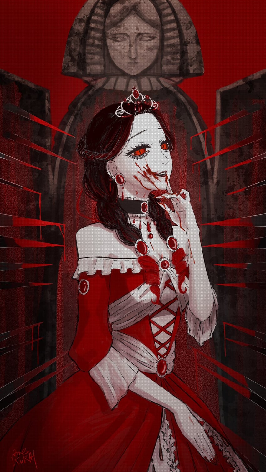 elizabeth bathory (tetsu no shoujo to yumemigachi na ohimesama) drawn by ame_kurai00000