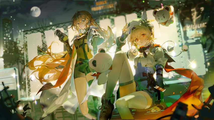 ots-14, nagant revolver, groza, and nagant (girls' frontline and 1 more) drawn by ruoganzhao