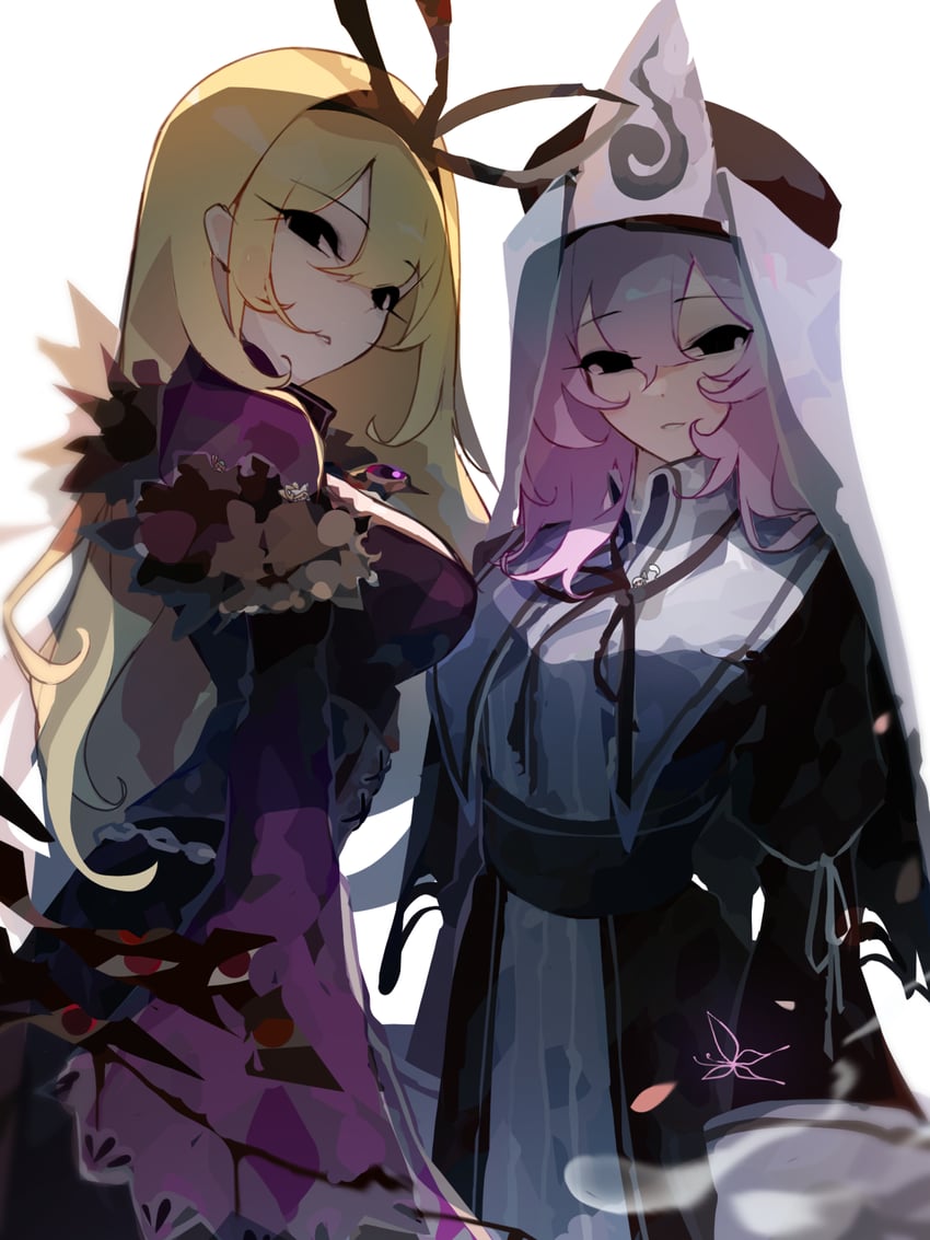 yakumo yukari and saigyouji yuyuko (touhou and 2 more) drawn by kaliningradg