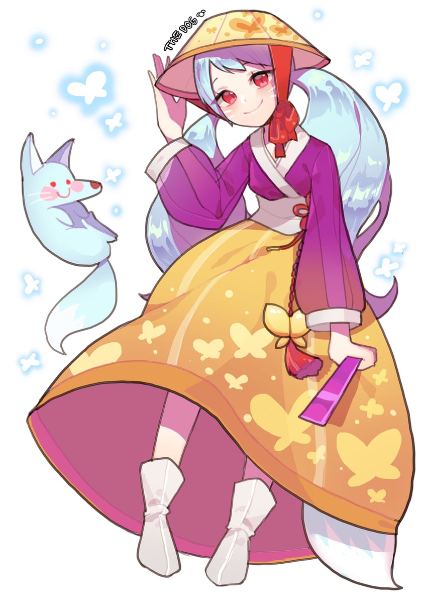 kumiho cookie (cookie run and 1 more) drawn by leegal_kkyu