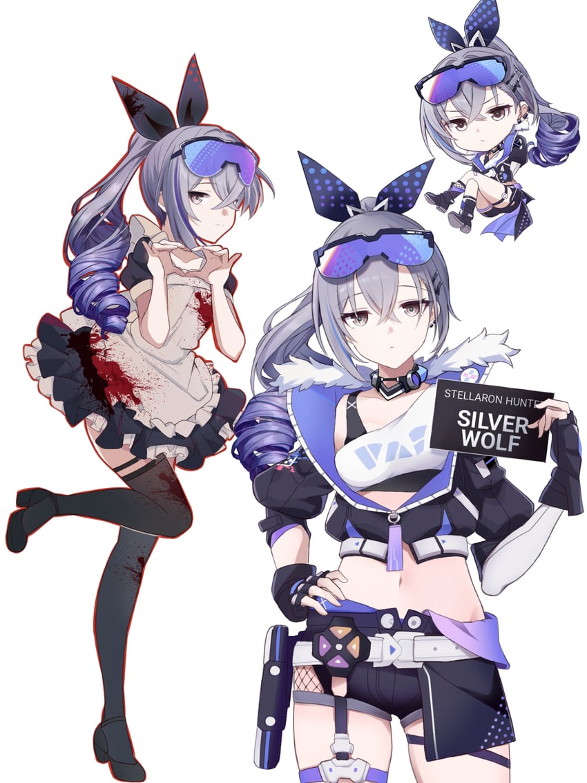 silver wolf (honkai and 1 more) drawn by saint_laurent_paris