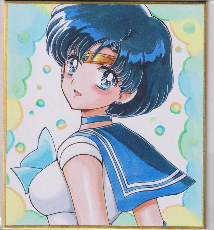 mizuno ami and sailor mercury (bishoujo senshi sailor moon) drawn by user_kztc4472
