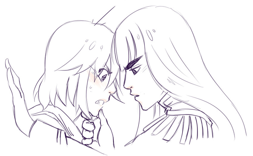 matoi ryuuko and kiryuuin satsuki (kill la kill) drawn by aoi-tama