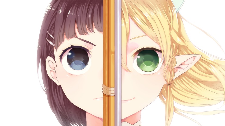 kirigaya suguha and leafa (sword art online) drawn by curry_gohan
