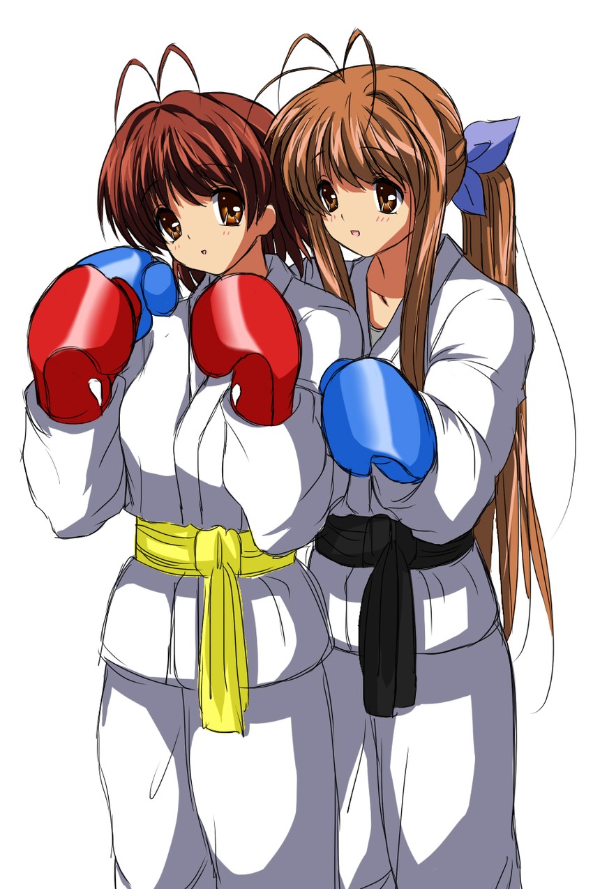 furukawa nagisa and furukawa sanae (clannad) drawn by glow_(g10w)