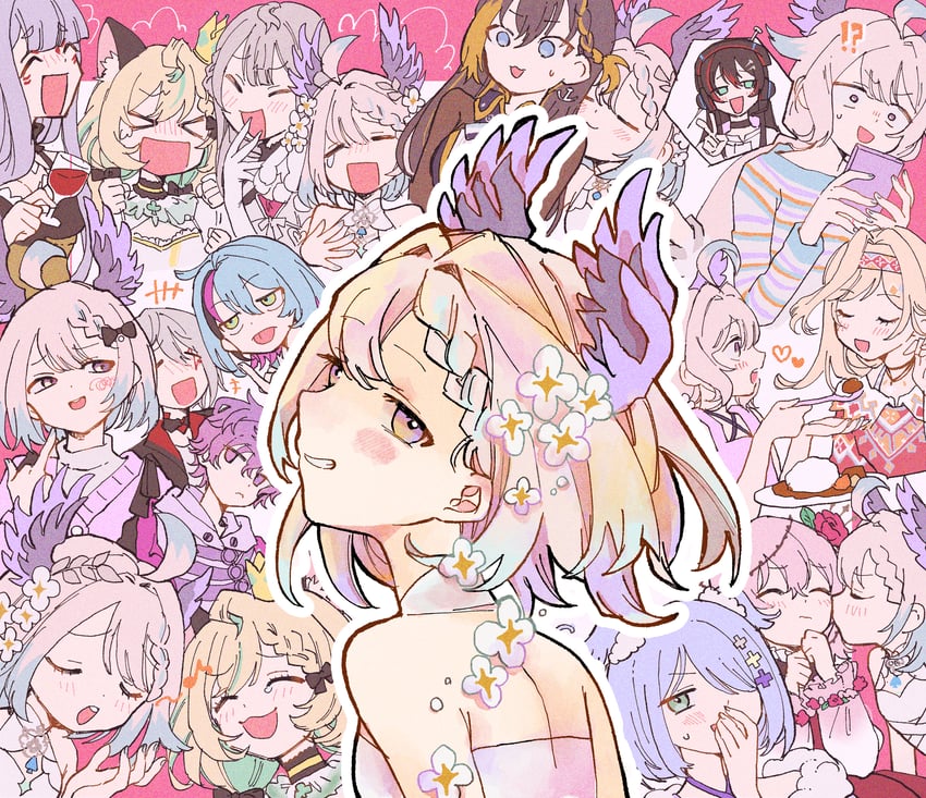 elira pendora, enna alouette, petra gurin, millie parfait, rosemi lovelock, and 6 more (nijisanji and 2 more) drawn by mmm_toi0