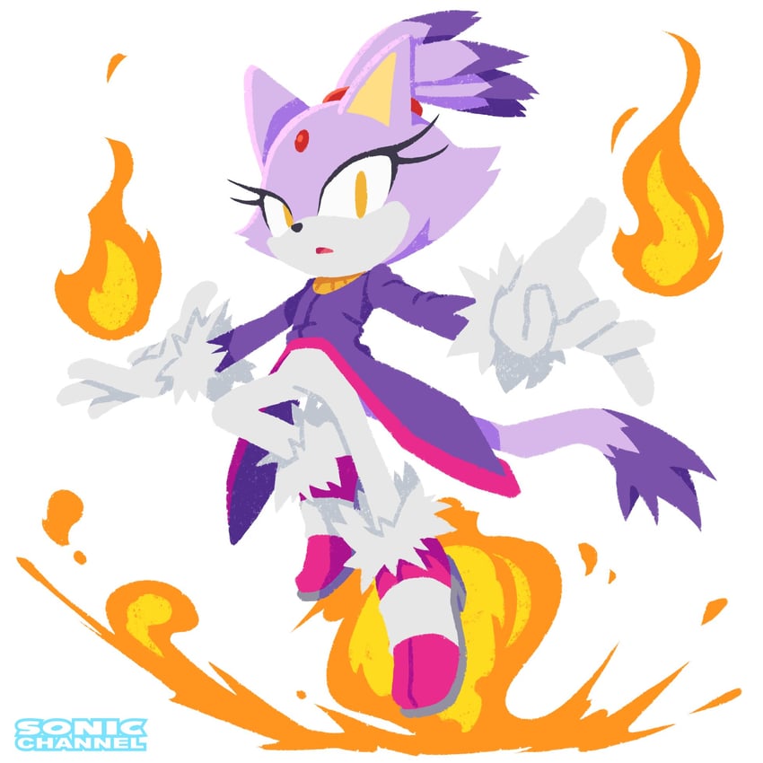 blaze the cat (sonic and 1 more) drawn by karasuno_yui