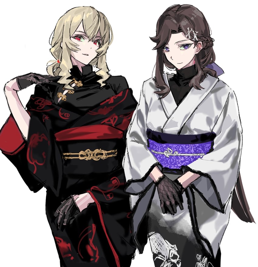 saijou claudine and tendou maya (shoujo kageki revue starlight) drawn by 9urodine