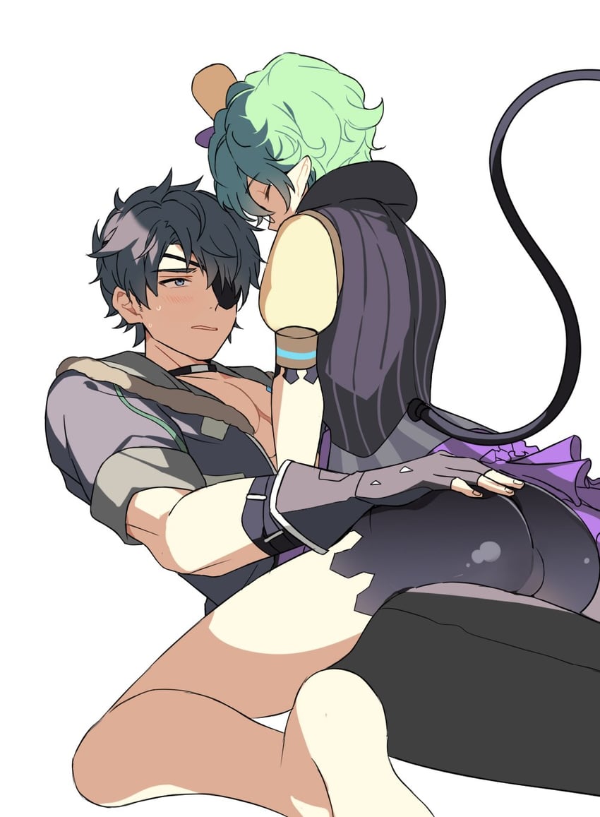 pandoria and zeke von genbu (xenoblade chronicles and 1 more) drawn by toki0830