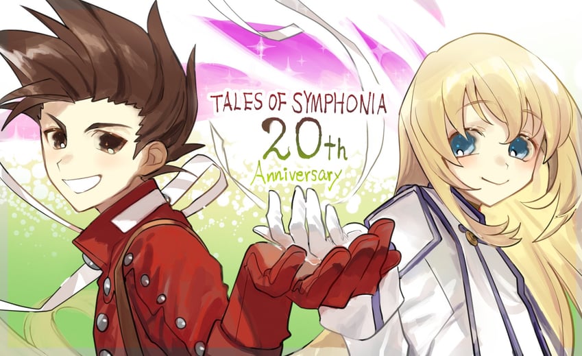 colette brunel and lloyd irving (tales of and 1 more) drawn by meameeea