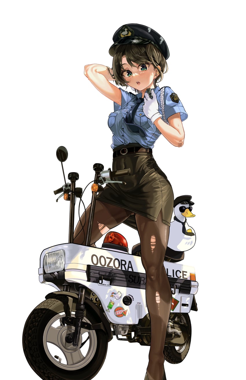 oozora subaru, subaru duck, and tsujimoto natsumi (hololive and 1 more) drawn by snarkhunt
