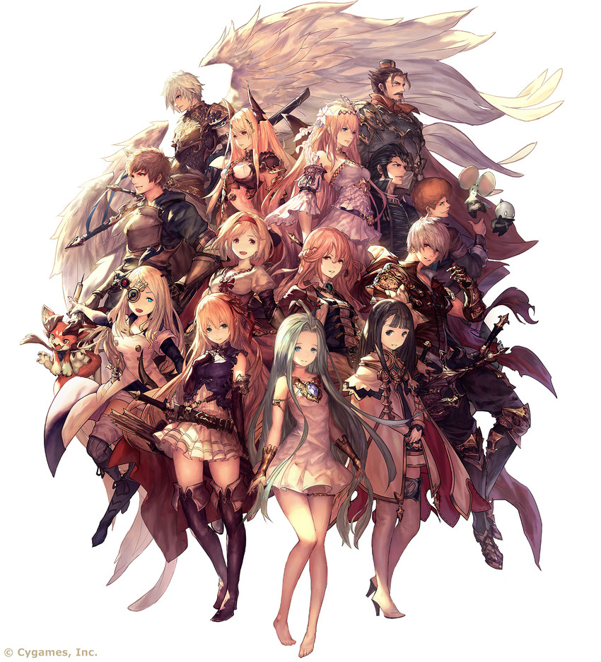 djeeta, gran, lyria, vyrn, jeanne d'arc, and 8 more (granblue fantasy and 5 more) drawn by tachikawa_mushimaro