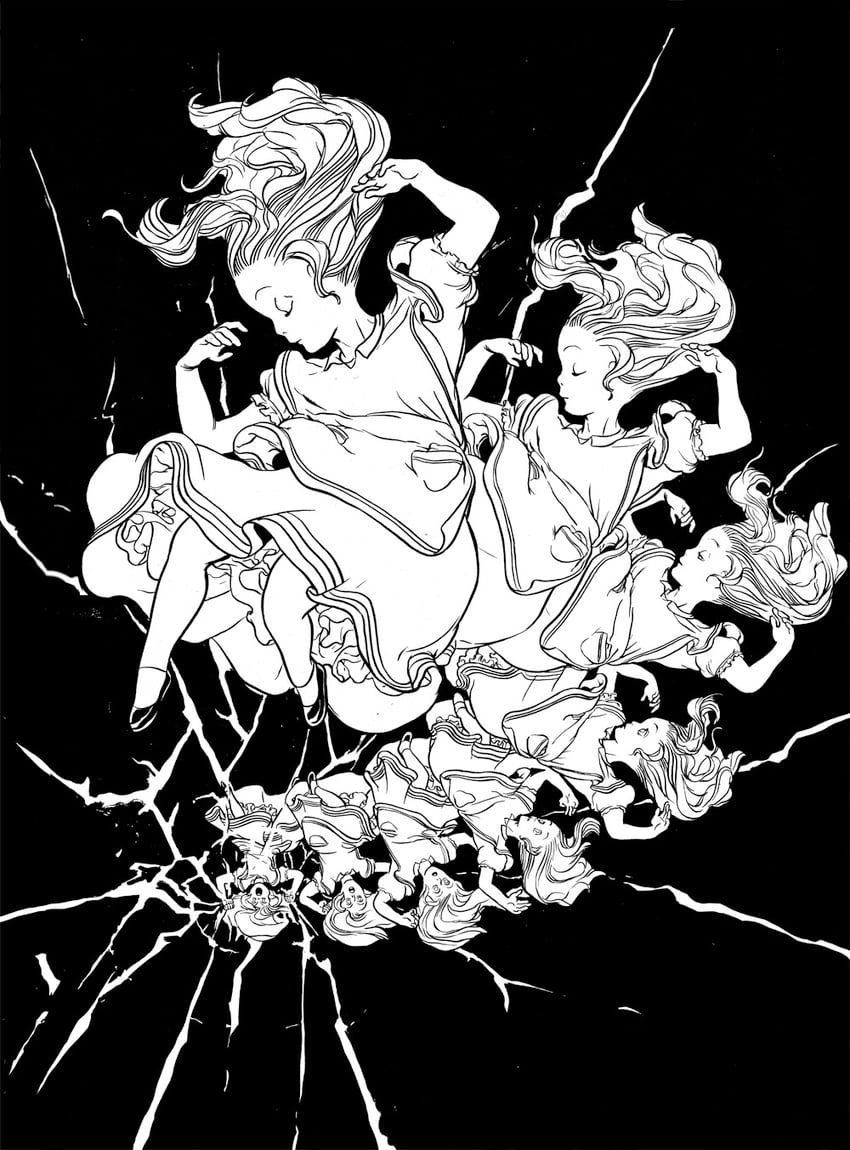 alice (alice's adventures in wonderland) drawn by rebecca_sugar