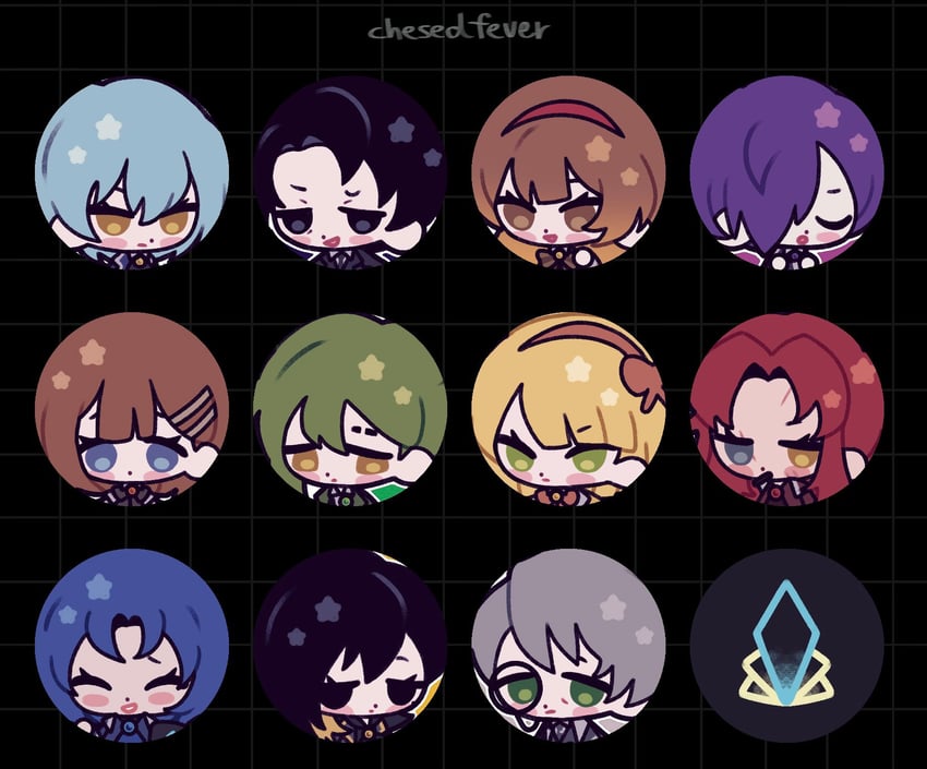 angela, roland, netzach, binah, hod, and 6 more (project moon and 1 more) drawn by chesedfever