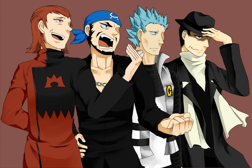 archie, giovanni, maxie, and cyrus (pokemon and 5 more) drawn by a10ndites