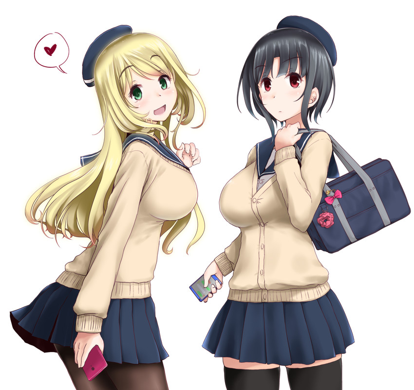 atago and takao (kantai collection) drawn by minase_(takaoka_nanase)