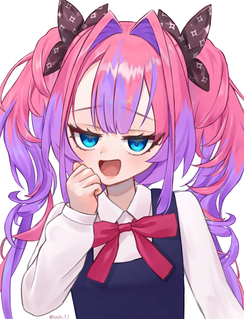 shigure ui and kikirara vivi (hololive and 1 more) drawn by kochi_i_i