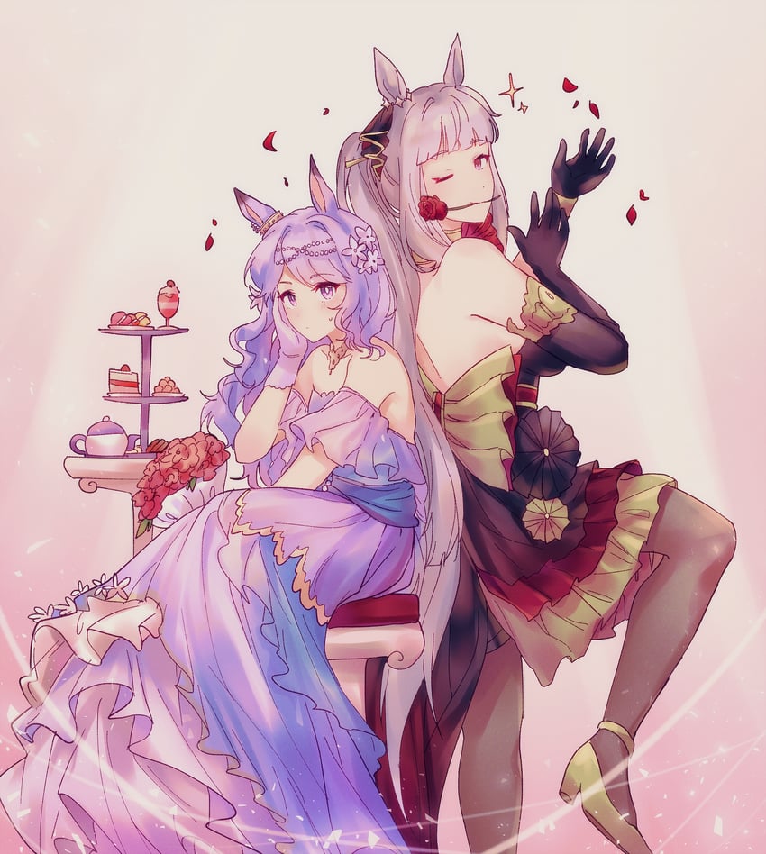 mejiro mcqueen and gold ship (umamusume) drawn by cynthia_(uuzz5324)