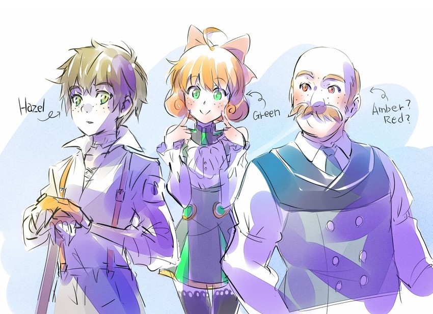 penny polendina, oscar pine, and klein sieben (rwby) drawn by iesupa