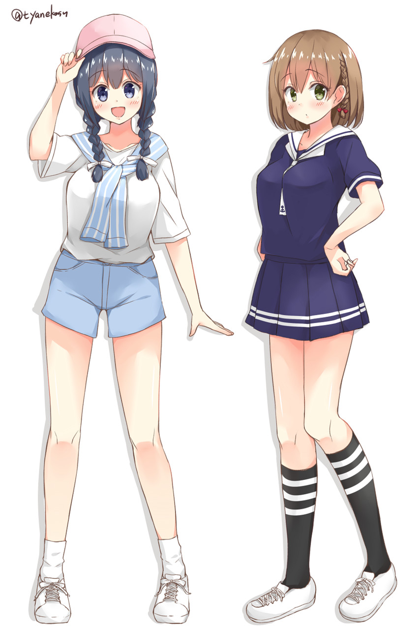 souryuu and hiryuu (kantai collection) drawn by chaa_(korone-ze)