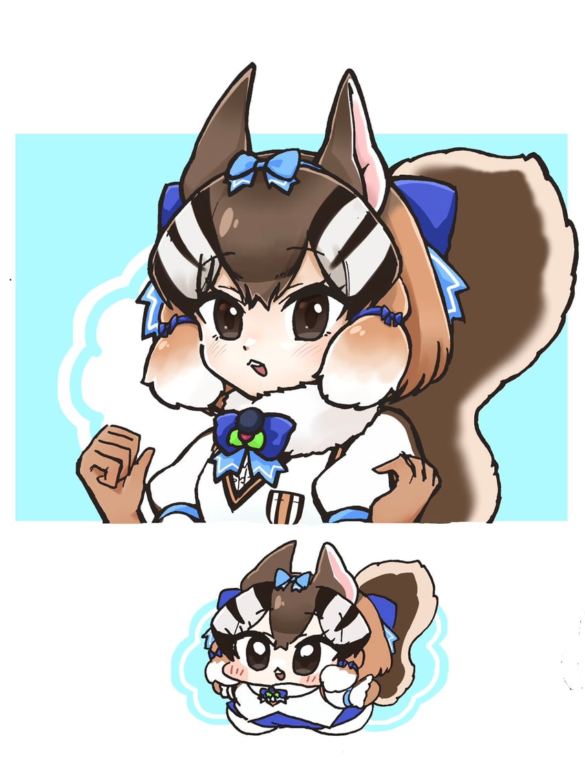 siberian chipmunk (kemono friends and 1 more) drawn by tomatokomainu