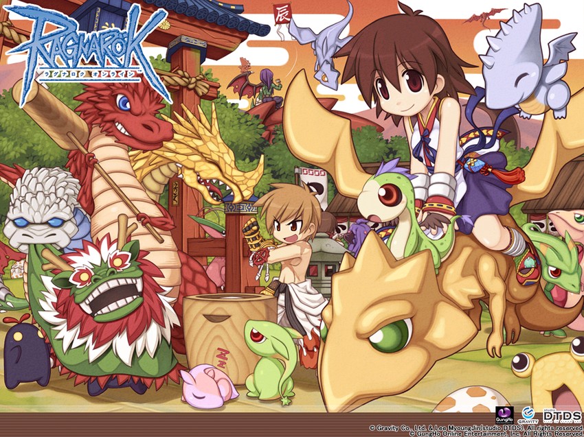 sura, ferus, star gladiator, nidhoggr, petite, and 10 more (ragnarok online) drawn by yuichirou