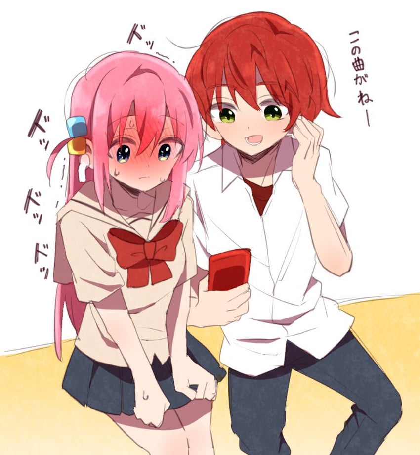 gotoh hitori and kita ikuyo (bocchi the rock!) drawn by warashi67