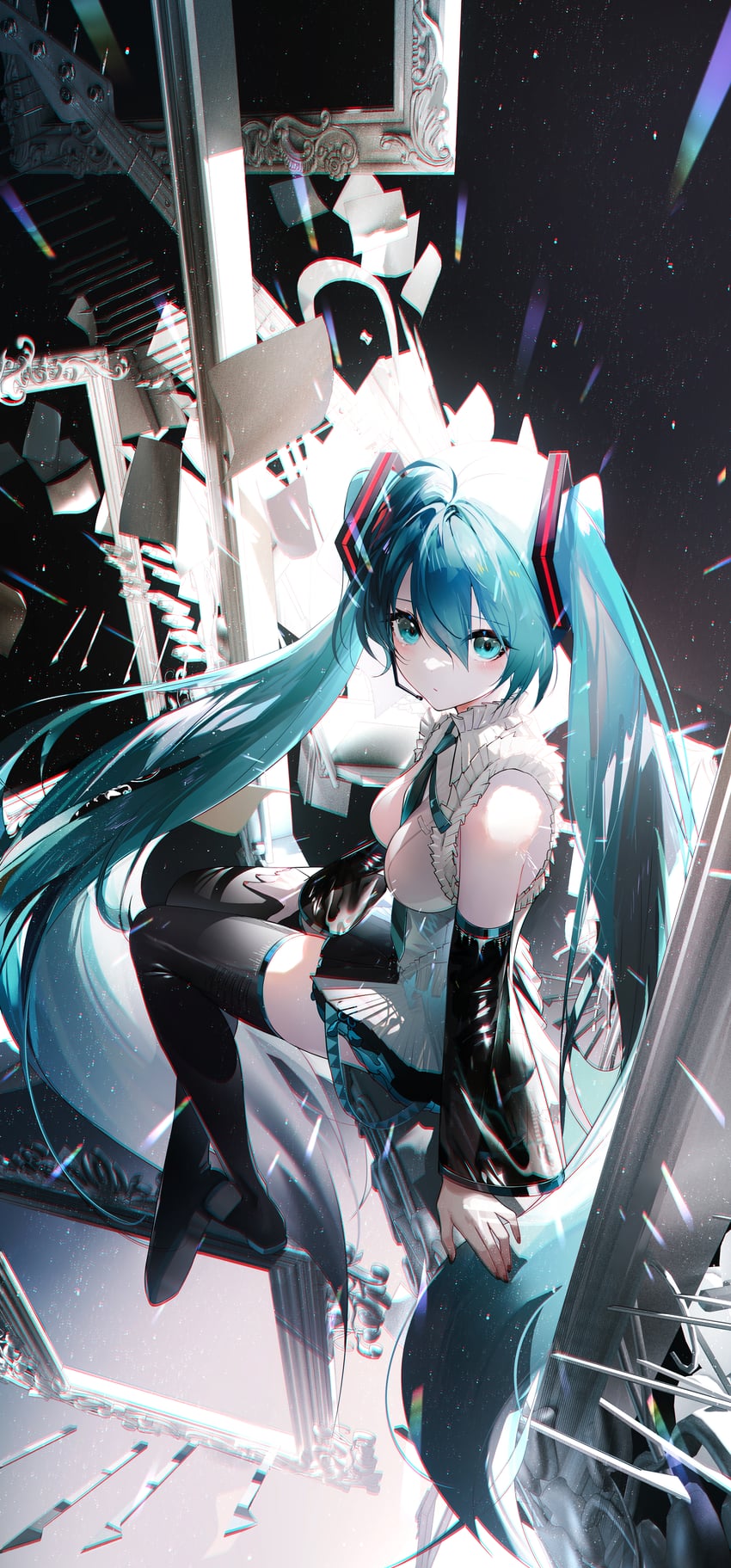 hatsune miku (vocaloid) drawn by omone_hokoma_agm