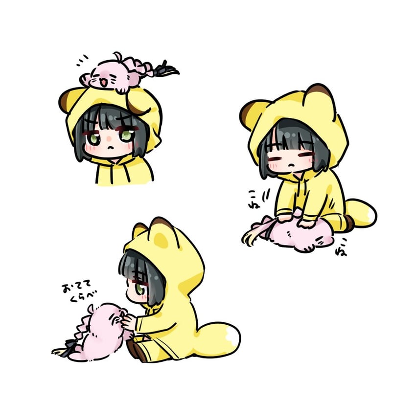 momose ginko and anyoji hime (love live! and 1 more) drawn by shiro_(white_2530)