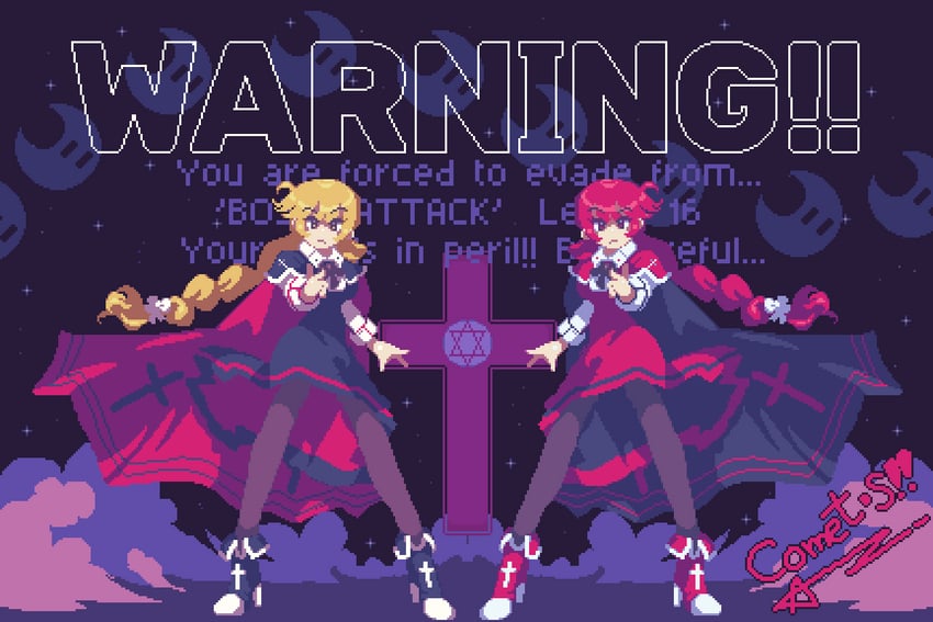 okazaki yumemi (touhou and 1 more) drawn by comet_summoner98
