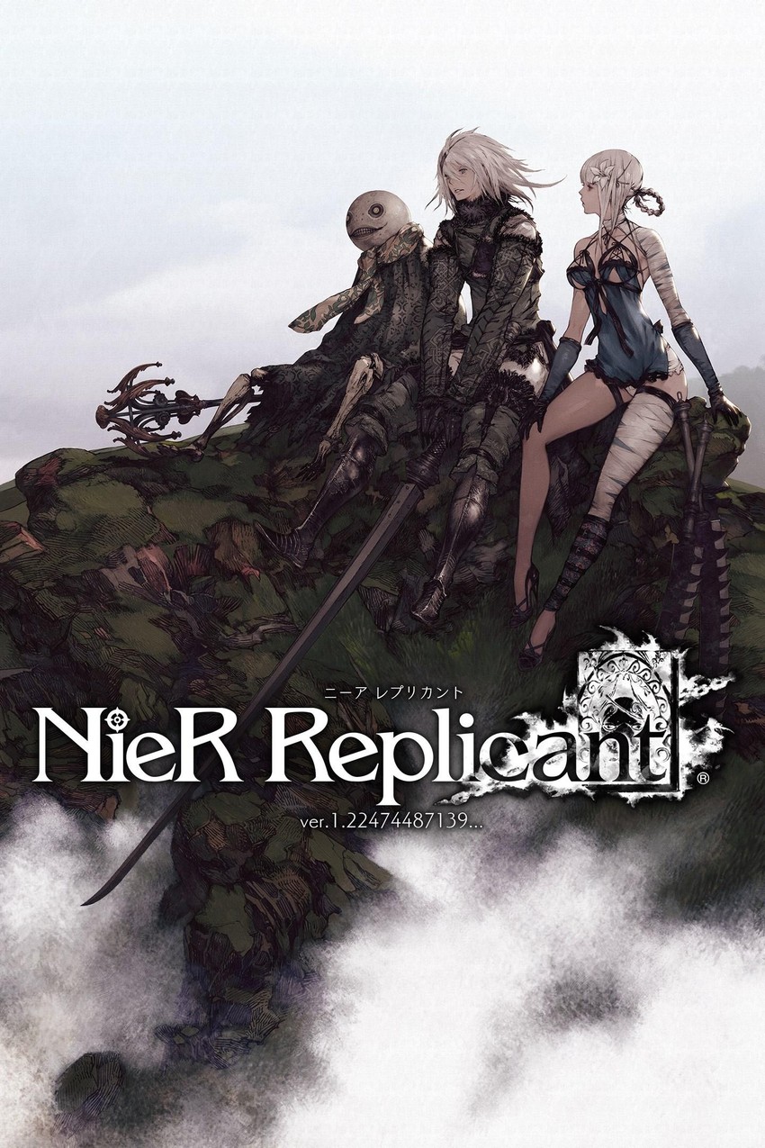 kaine, nier, and emil (nier and 1 more) drawn by yoshida_akihiko