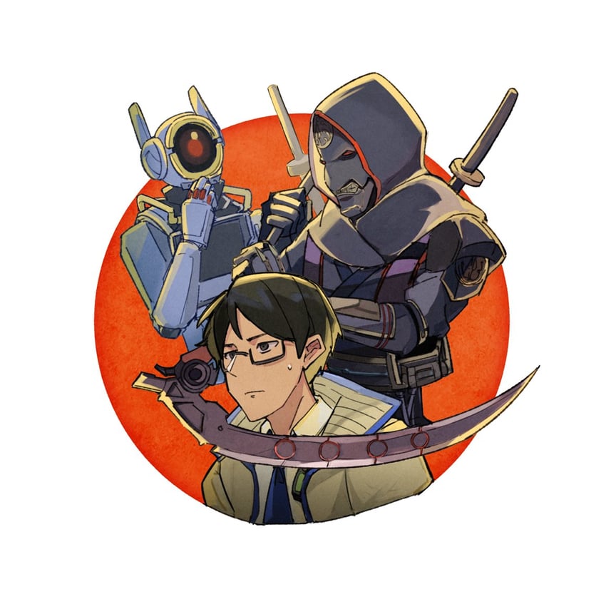 crypto, revenant, pathfinder, inconspicuous crypto, and synthetic shinobi revenant (apex legends and 1 more) drawn by stack_(sack_b7)