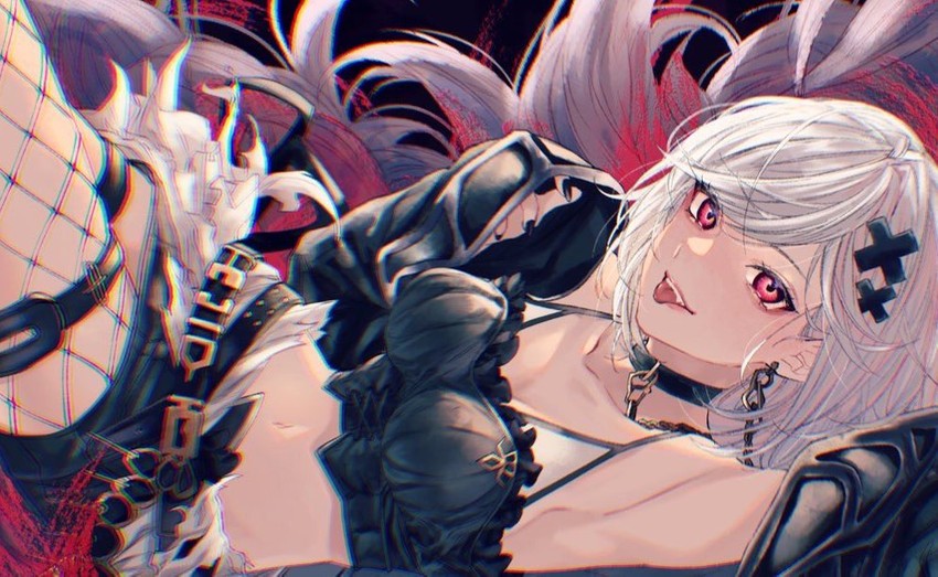 djeeta and alter ego malevolent (granblue fantasy) drawn by omotim000