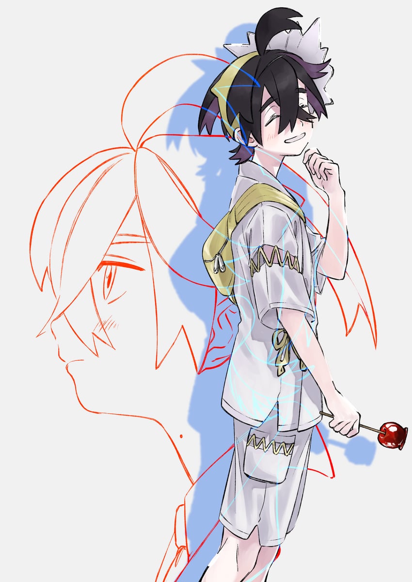 kieran (pokemon and 1 more) drawn by sa_(gtep5825)