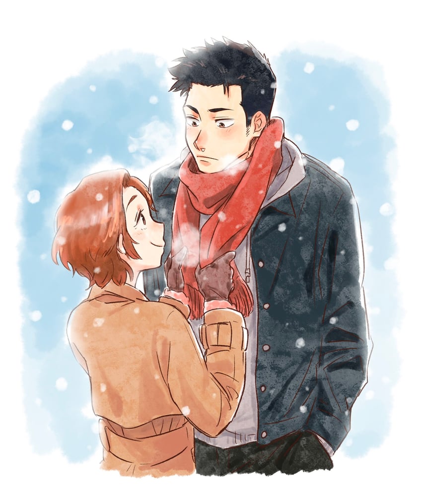 kurosaki isshin and kurosaki masaki (bleach) drawn by choko_egg
