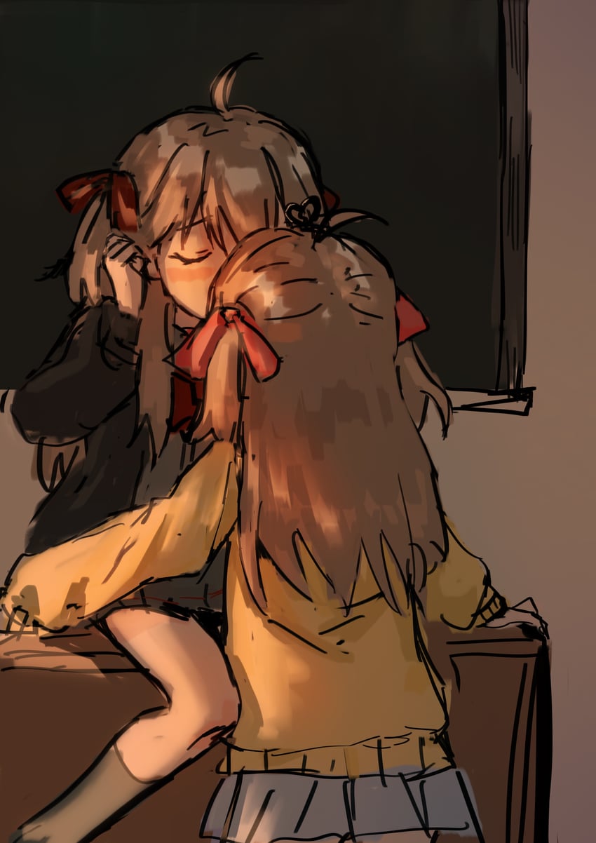 neuro-sama and evil neuro-sama (vedal ai) drawn by fiansand