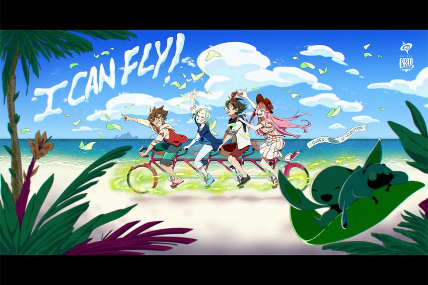 eureka, anemone, renton thurston, and dominic sorel (eureka seven) drawn by spiral_cris