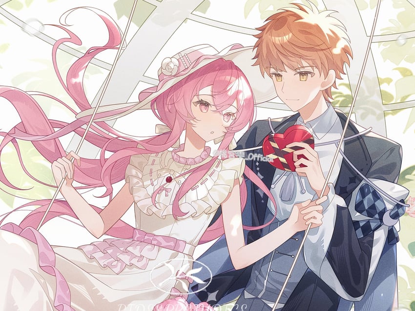 emiya shirou and momomiya shizuku (original and 2 more)