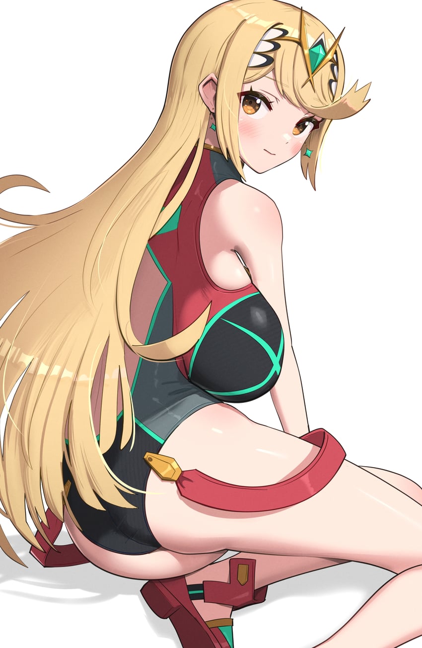 mythra and pyra (xenoblade chronicles and 1 more) drawn by gonzarez