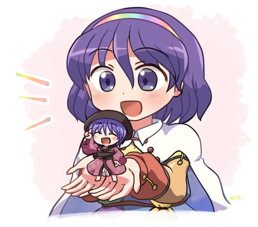 sukuna shinmyoumaru and tenkyuu chimata (touhou) drawn by rokugou_daisuke