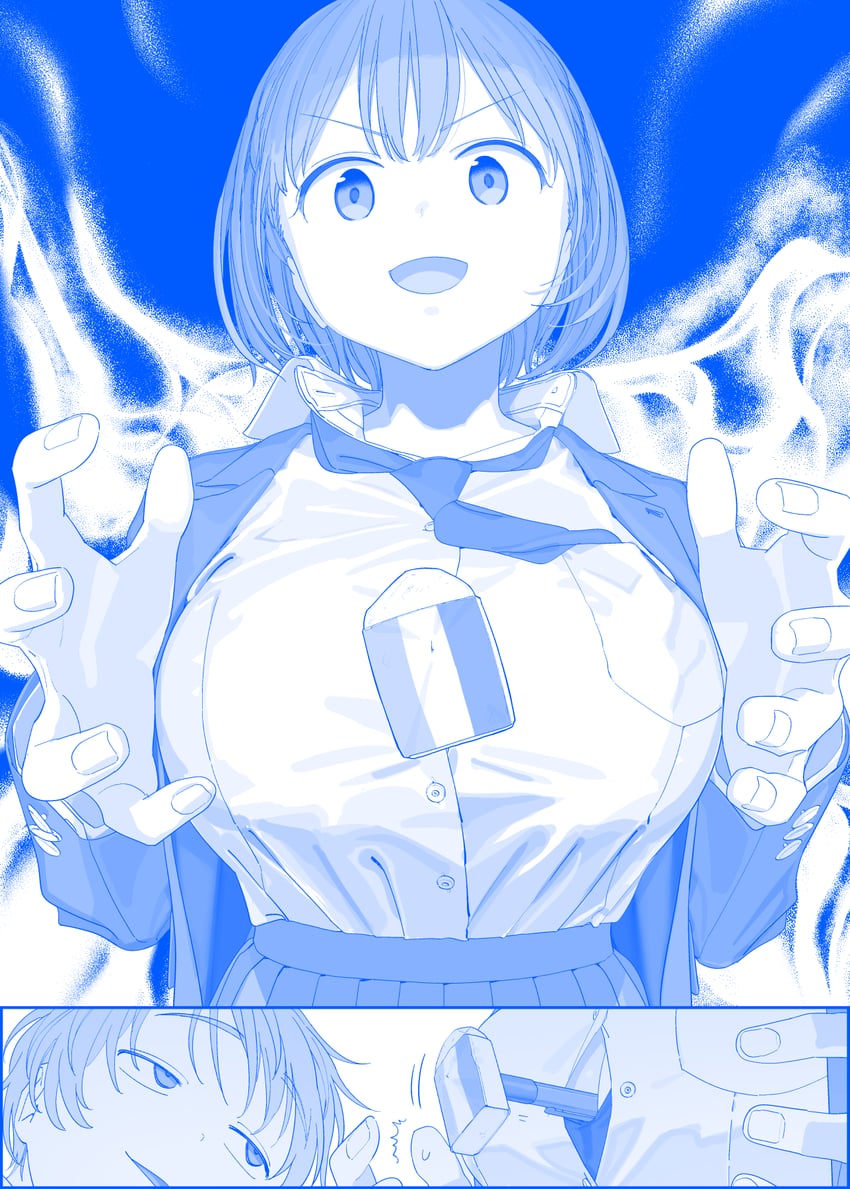 ai-chan and volley-bu-chan (getsuyoubi no tawawa) drawn by himura_kiseki
