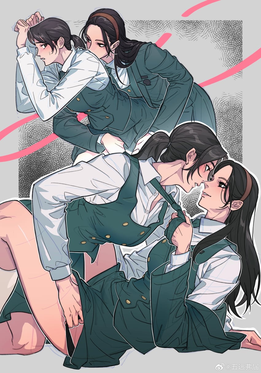 yoo je-i and woo seul-gi (friendly rivalry) drawn by no5frontiers