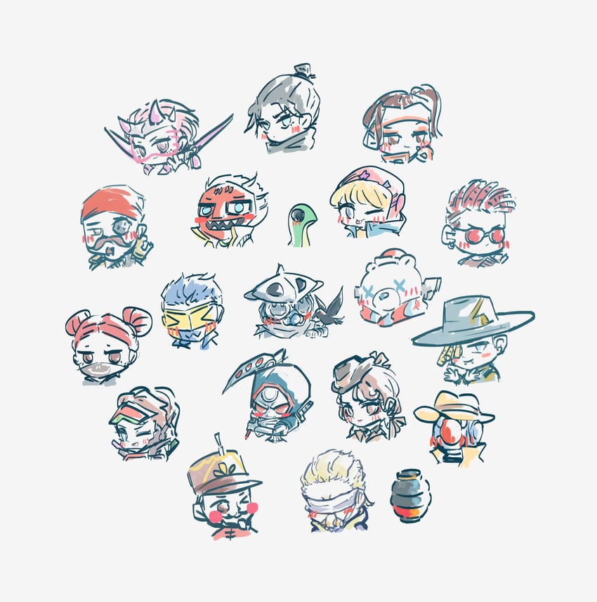wattson, wraith, crypto, octane, valkyrie, and 30 more (apex legends) drawn by xiaoye_ju_er